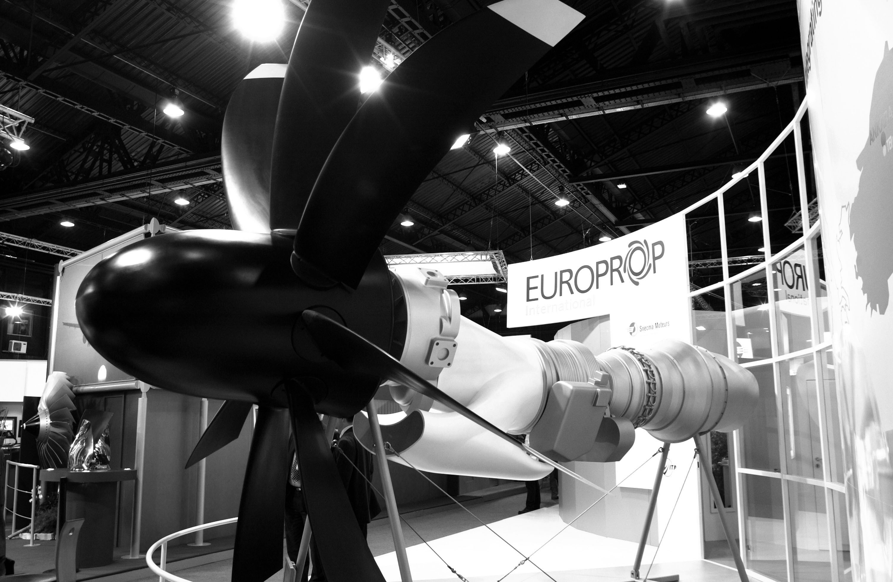 Maquette du TP 400, futur moteur de l&rsquo;A400M